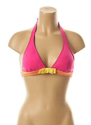 Haut de maillot de bain stretch haut soutien-gorge avec mousse de rembourrage amovible rose KIWI femme