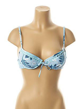 Haut de maillot de bain stretch haut soutien-gorge avec mousse de rembourrage amovible bleu SEAFOLLY femme