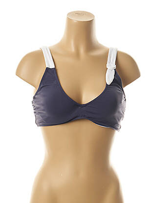 Haut de maillot de bain stretch bleu BORABORA femme