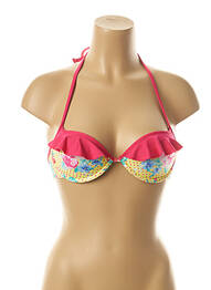 Haut de maillot de bain haut soutien-gorge moulé haut soutien-gorge moulé rose KIWI femme