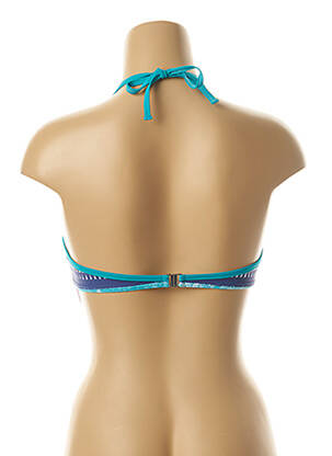 Haut de maillot de bain haut soutien-gorge moulé haut soutien-gorge moulé bleu KIWI femme