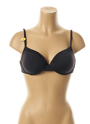 Haut de maillot de bain haut soutien-gorge moulé haut soutien-gorge moulé noir CHERRY BEACH femme
