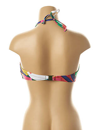 Haut de maillot de bain bretelles élastiquées amovibles haut soutien-gorge moulé vert YSABEL MORA femme
