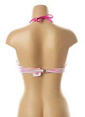 Haut de maillot de bain rose PRINCESS K pour femme seconde vue