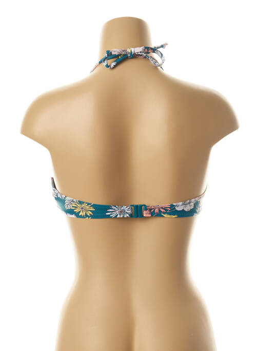 Haut de maillot de bain bretelles élastiquées amovibles haut soutien-gorge moulé bleu YSABEL MORA femme