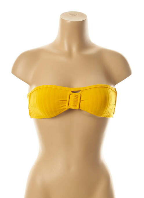 Haut de maillot de bain jaune BORABORA pour femme