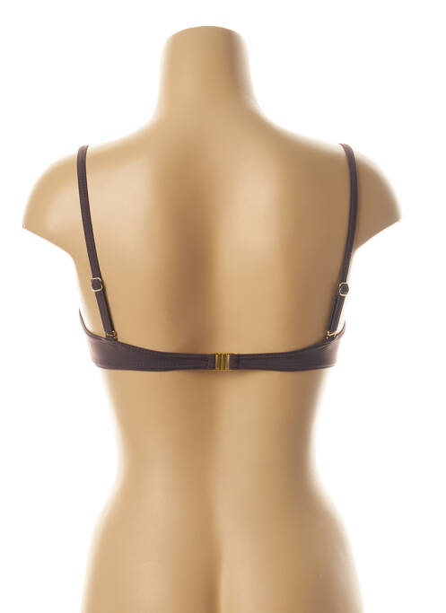 Haut de maillot de bain marron KIWI pour femme