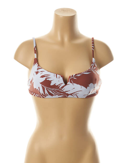 Haut de maillot de bain marron SEAFOLLY pour femme