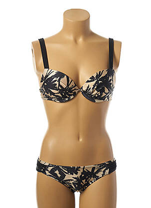 Maillot de bain 2 pièces stretch noir LES P'TITES BOMBES femme