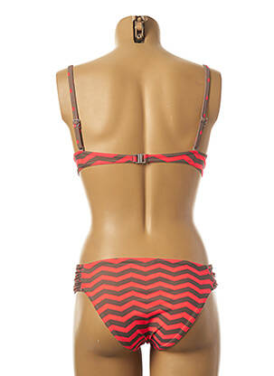 Maillot de bain 2 pièces stretch orange SUN PLAYA femme