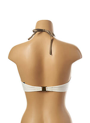 Haut de maillot de bain stretch haut bandeau blanc TESSY femme