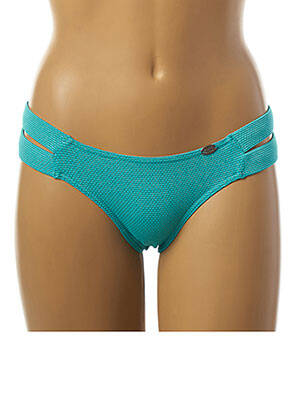 Bas de maillot de bain tissage texturé culotte vert PLAGE DU SUD femme