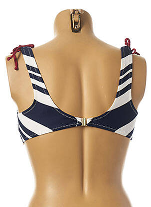 Haut de maillot de bain stretch haut soutien-gorge moulé bleu BORABORA femme
