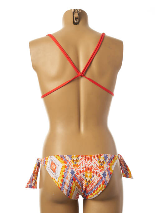 Maillot de bain 2 pièces orange BORABORA pour femme