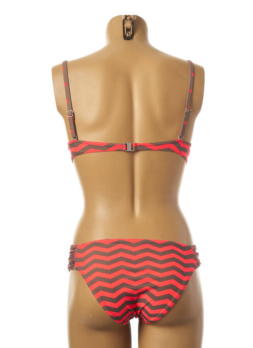 Maillot de bain 2 pièces orange SUN PLAYA pour femme