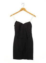 Robe courte coupe cintrée fines bretelles noir BOOHOO femme