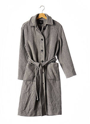Manteau long gris RAILS pour femme