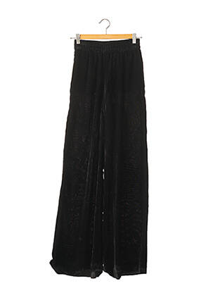 Pantalon large taille élastique noir MANOUSH femme