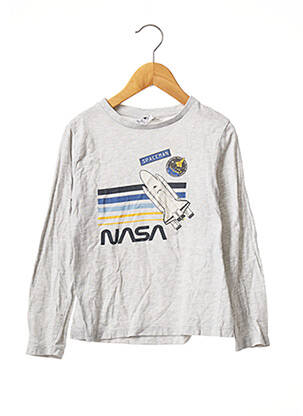 T-shirt gris NASA pour garçon