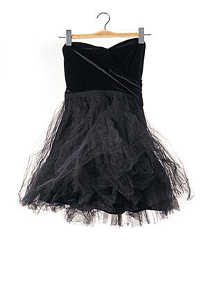 Robe courte coupe évasée noir NAF NAF femme