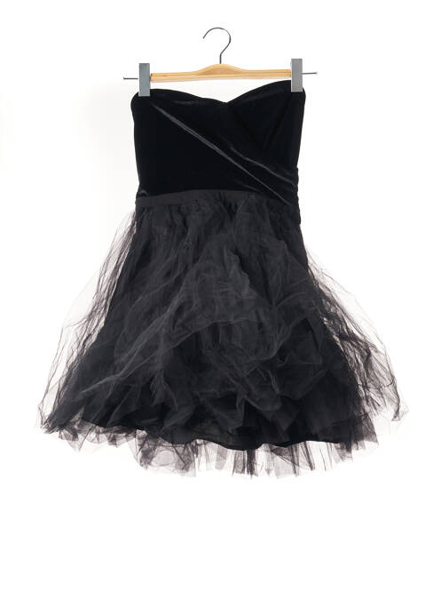Robe courte coupe évasée noir NAF NAF femme