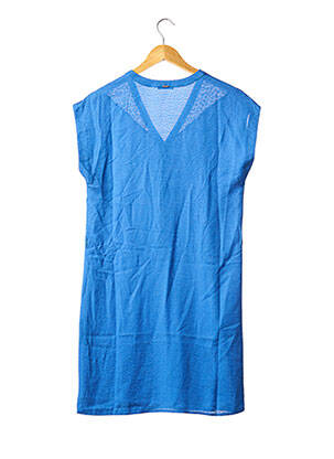 Robe courte manches courtes manches courtes bleu IKKS femme