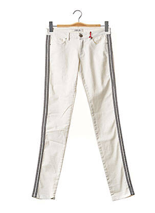Pantalon slim taille basse taille basse blanc I.CODE (By IKKS) femme