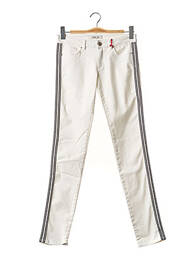 Pantalon slim taille basse taille basse blanc I.CODE (By IKKS) femme