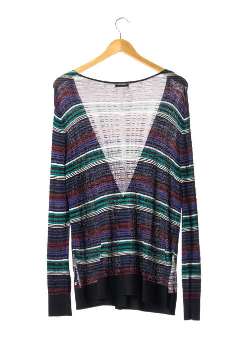 Gilet manches longues bleu IKKS femme