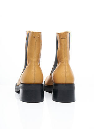 Bottines/boots matière lisse talon de 4 à 6cm marron MIISTA femme