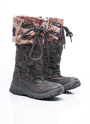 Bottes fermeture zip et lacets gris I LOVE SHOES fille