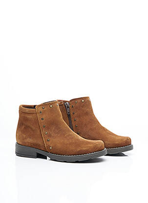 Bottines/boots nubuck marron ROSE ET MARTIN fille