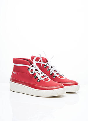 Baskets fermeture lacets talon de 4 à 6cm rouge AIGLE femme