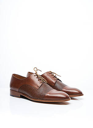 Derbies matière lisse marron MARVIN&CO homme