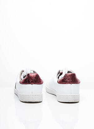 Baskets matière lisse talon plat jusqu'à 3cm blanc VICTORIA femme