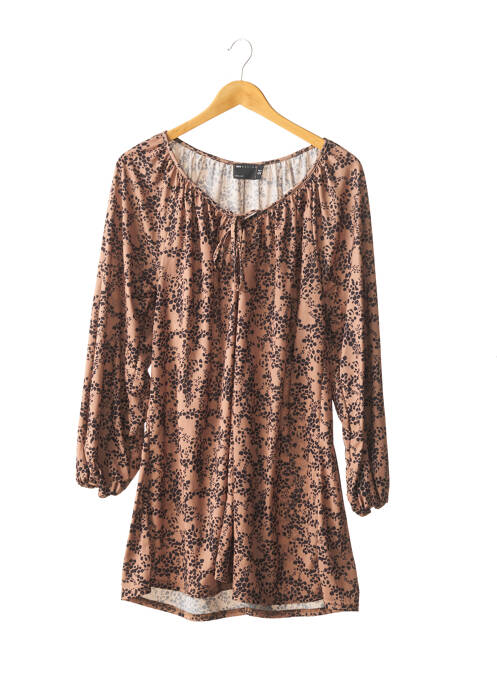 Robe courte col rond marron ASOS femme