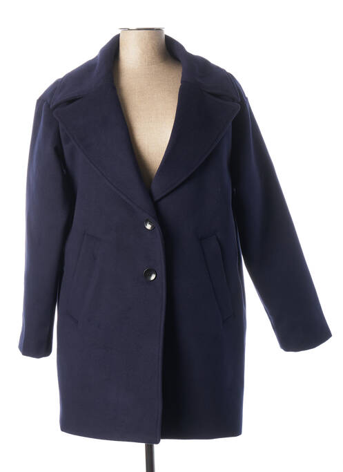 Manteau long bleu LA FEE MARABOUTEE pour femme