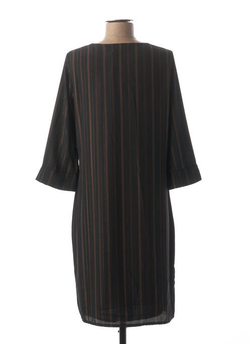 Robe mi-longue noir LA FEE MARABOUTEE pour femme