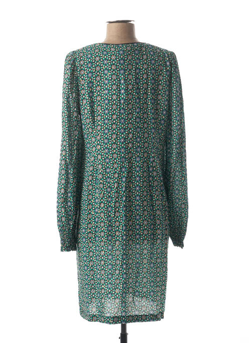 Robe mi-longue vert LA FEE MARABOUTEE pour femme