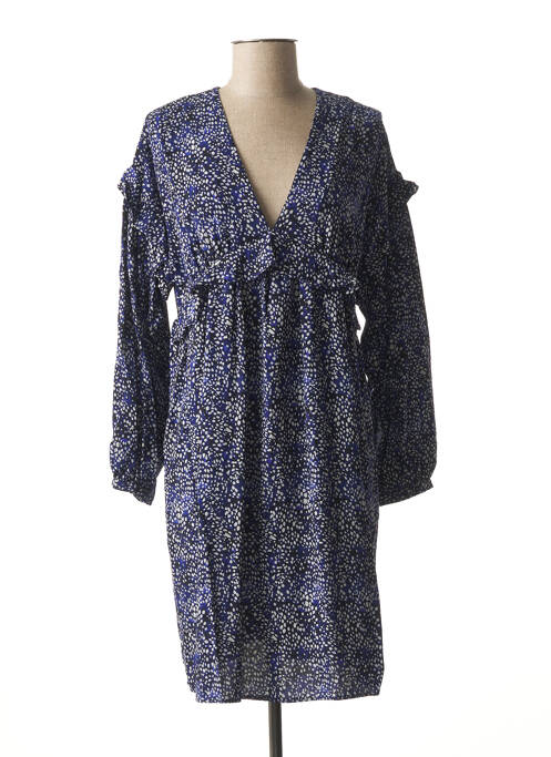 Robe mi-longue bleu LA FEE MARABOUTEE pour femme