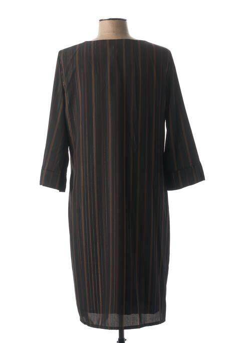 Robe mi-longue noir LA FEE MARABOUTEE pour femme