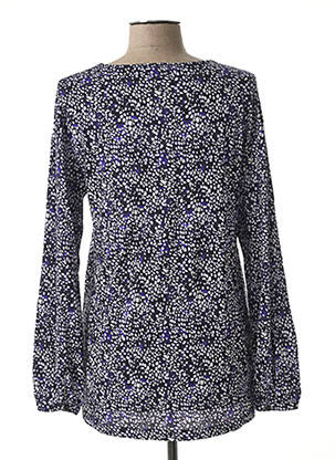 T-shirt manches longues manches longues bleu LA FEE MARABOUTEE femme