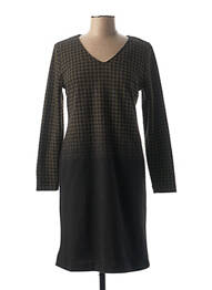 Robe mi-longue manches longues manches longues vert LA FEE MARABOUTEE femme