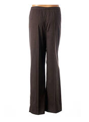 Pantalon marron CLAUDE DE SAIVRE pour femme seconde vue