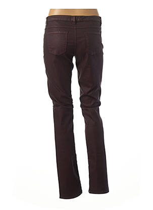 Pantalon slim tissage enduit taille normale rouge CKS femme