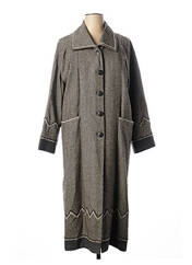 Manteau long gris ISHWAR pour femme seconde vue