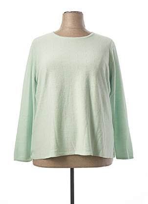 Pull vert FIL & MAILLE pour femme