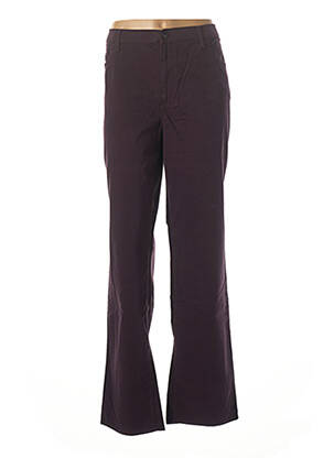 Pantalon droit violet KANOPE pour femme