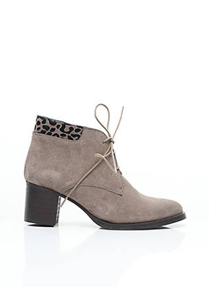 Bottines/Boots beige ALFA pour femme