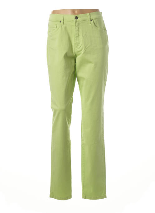 Jeans coupe slim vert LCDN pour femme